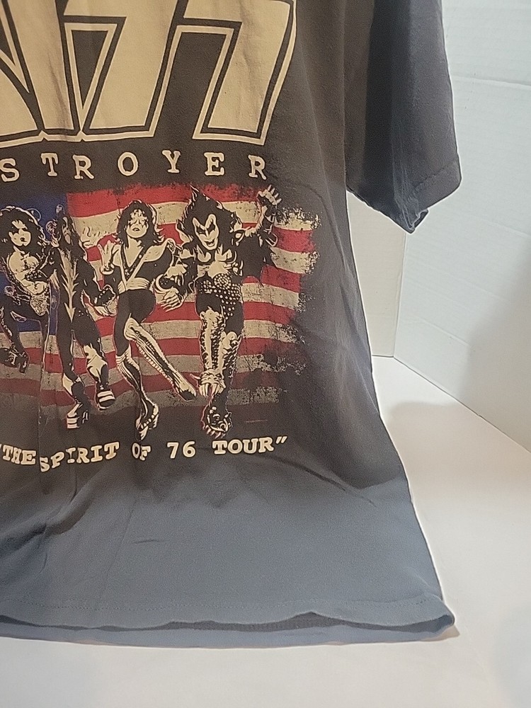 KISS-DESTROYER-SPIRIT OF '76 TOUR-T-SHIRT-ALSTYLE TAG-SZ M