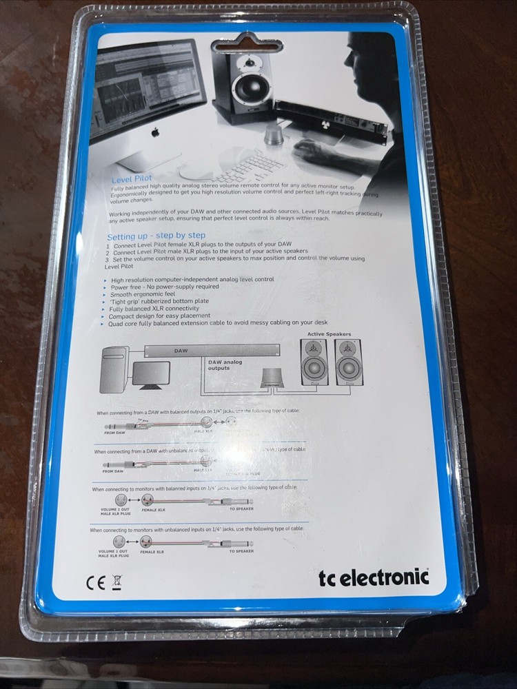TC Electronic Level Pilot Desktop Speaker Volume Controller