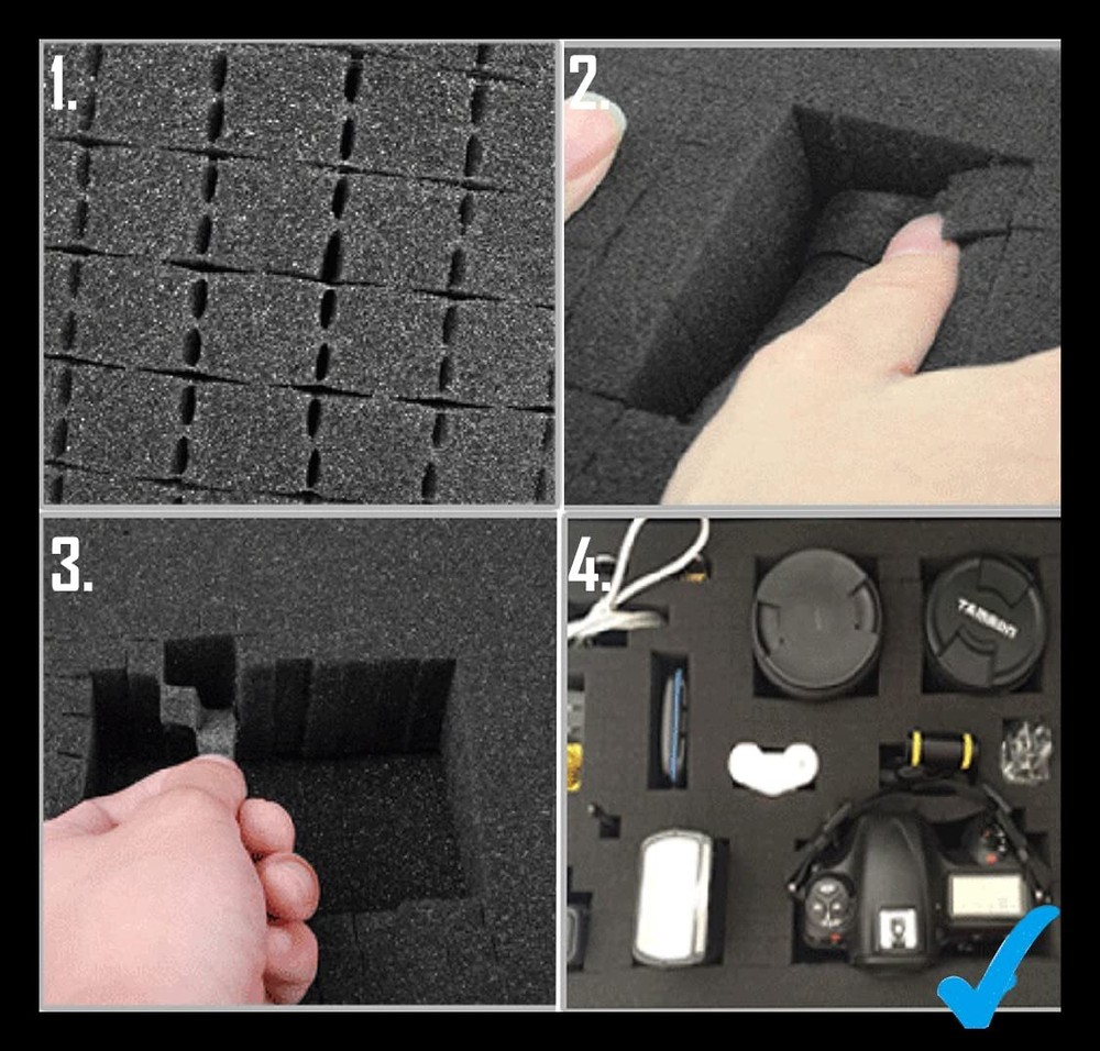 8'' Small Case With Pluck Customizable Foam Insert Ip67 Waterproof Hard Carrying