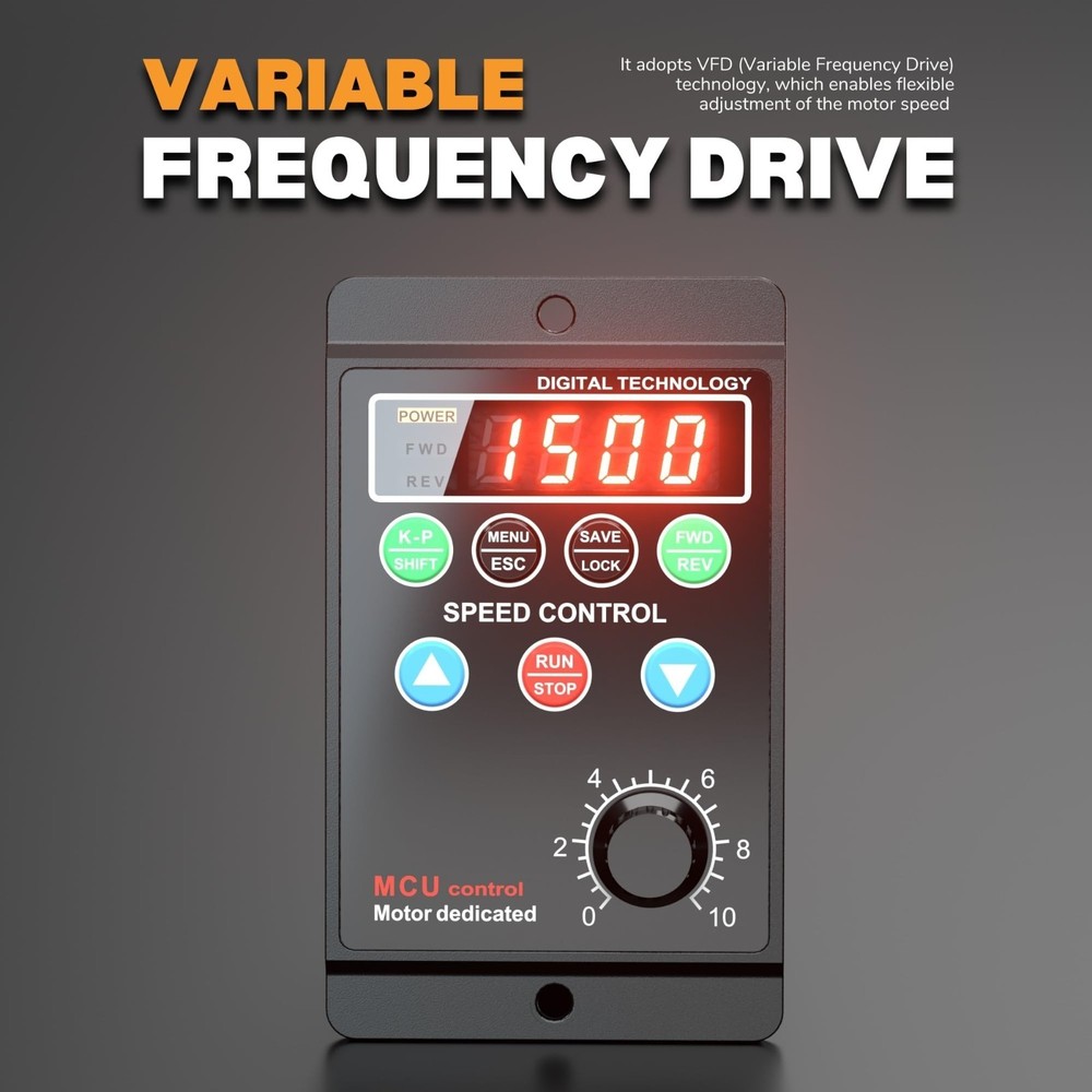 Generic 750W 1HP VFD, AC 110-220V Variable Frequency Drive