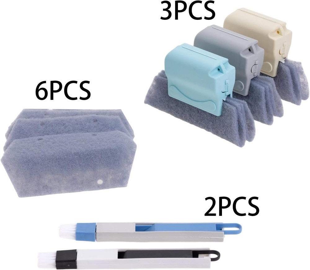 Magic Window Track Cleaning Tools Set, Window Sill Track Cleaner Tools, Clean Sc