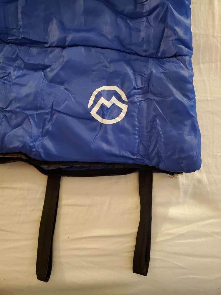 Magellan Outdoors Rectangular Sleeping Bag 45 Degrees 77" x 33" Blue
