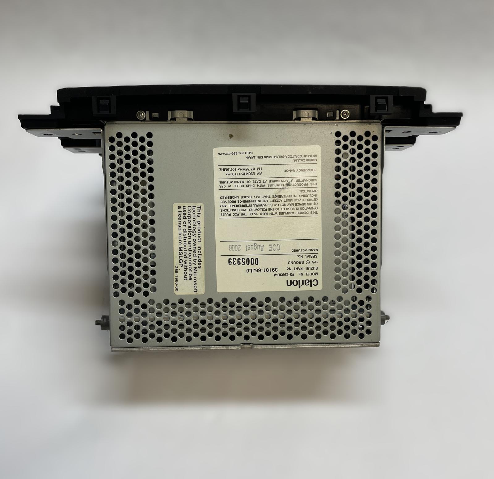 2007 SUZUKI GRAND VITARA RADIO CONTROL PANEL RECEIVER HEAT/AC CONTROLS OEM