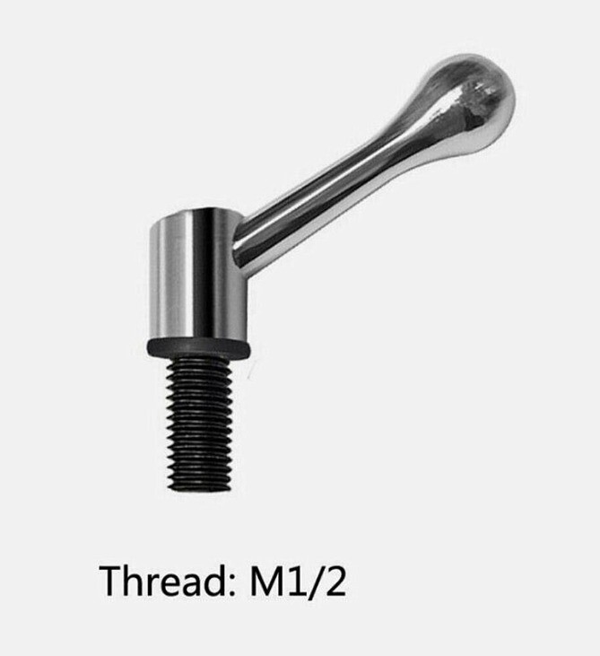 1Pc Milling Machine Table Lock Bolt Mill Handle M1/2 Thread Head Part
