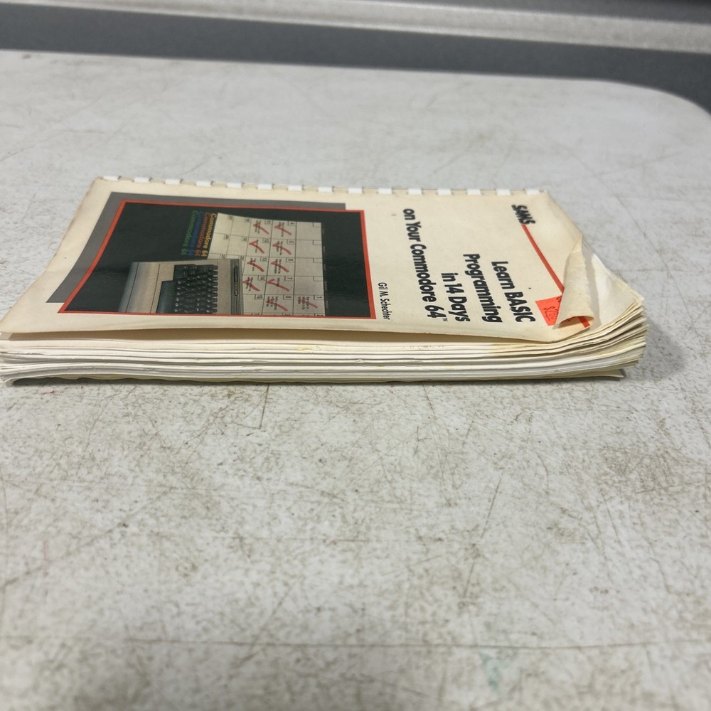 Learn BASIC Programming in 14 Days on your Commodore 64 1984 Spiral Bound