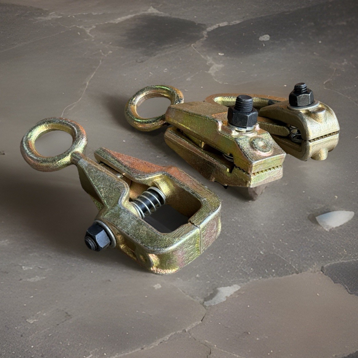 3pcs Auto Body Frame Dent Repair Clamp 5 Ton Pulling Clamps Self-Tightening Jaw