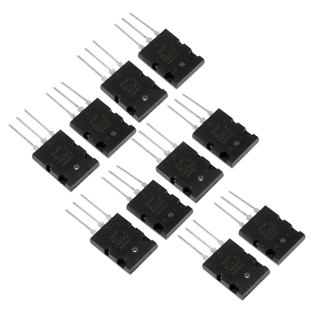 5 Pair Black 2SA1943 2SC5200 High Power Matched Audio Transistor
