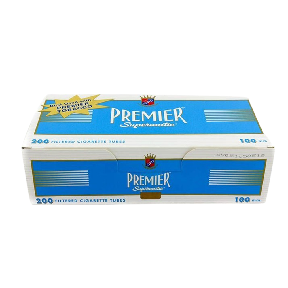 Premier Blue 100s Cigarette 200ct Tubes - 5 Boxes
