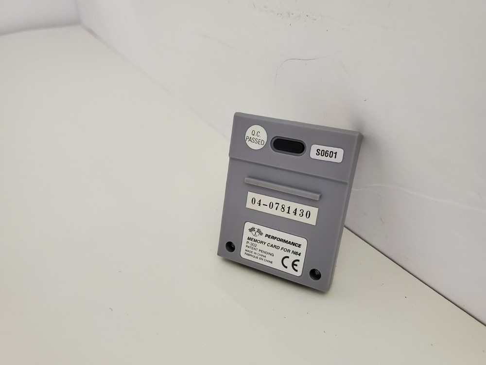 NEW Blue/White MEMORY CARD for NINTENDO 64 N64 Easy Replaceable Battery #E15