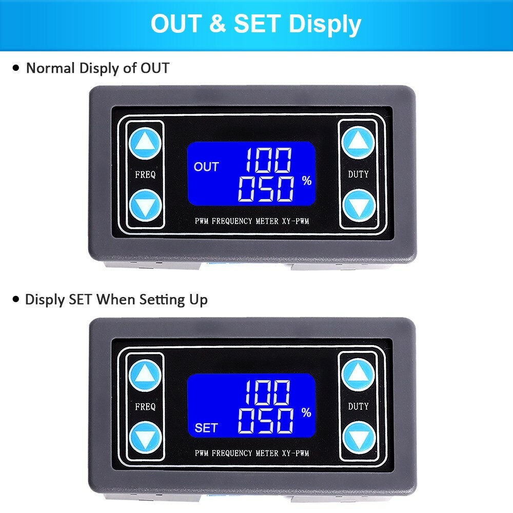 5X Signal Generator Module Adjustable PWM Pulse Frequency Duty Cycle Square Wave