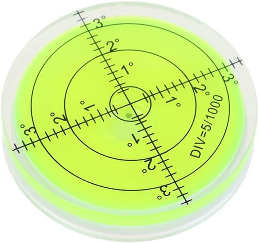 Double-Sided Adhesive Circular Bubble Level - Precision Measuring Tool 50x10mm