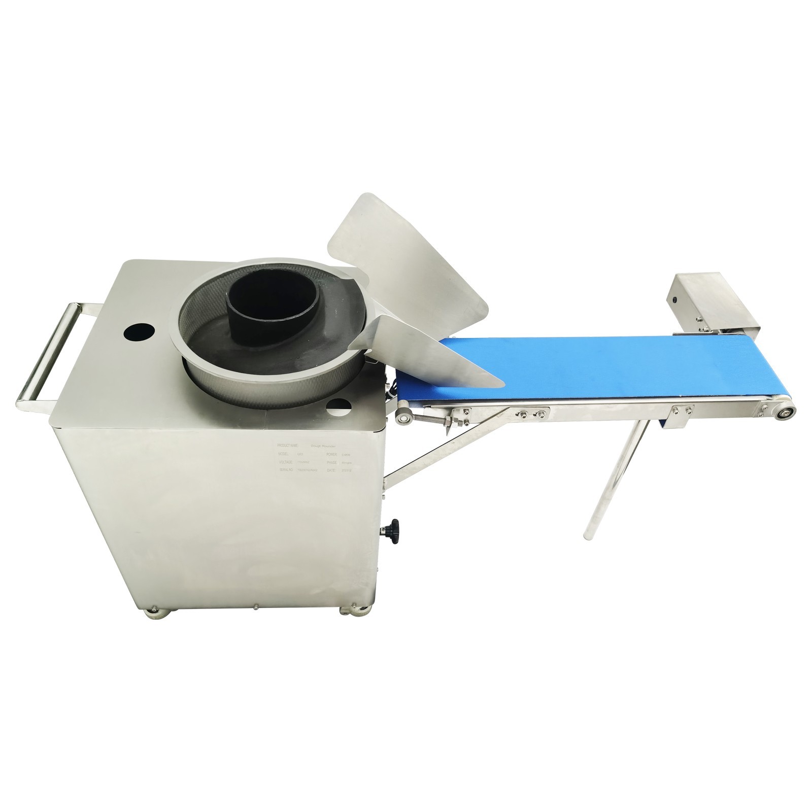 110V Electric Dough Rounder with Conveyor Belt 20-300g Dough Balls Maker Rounder