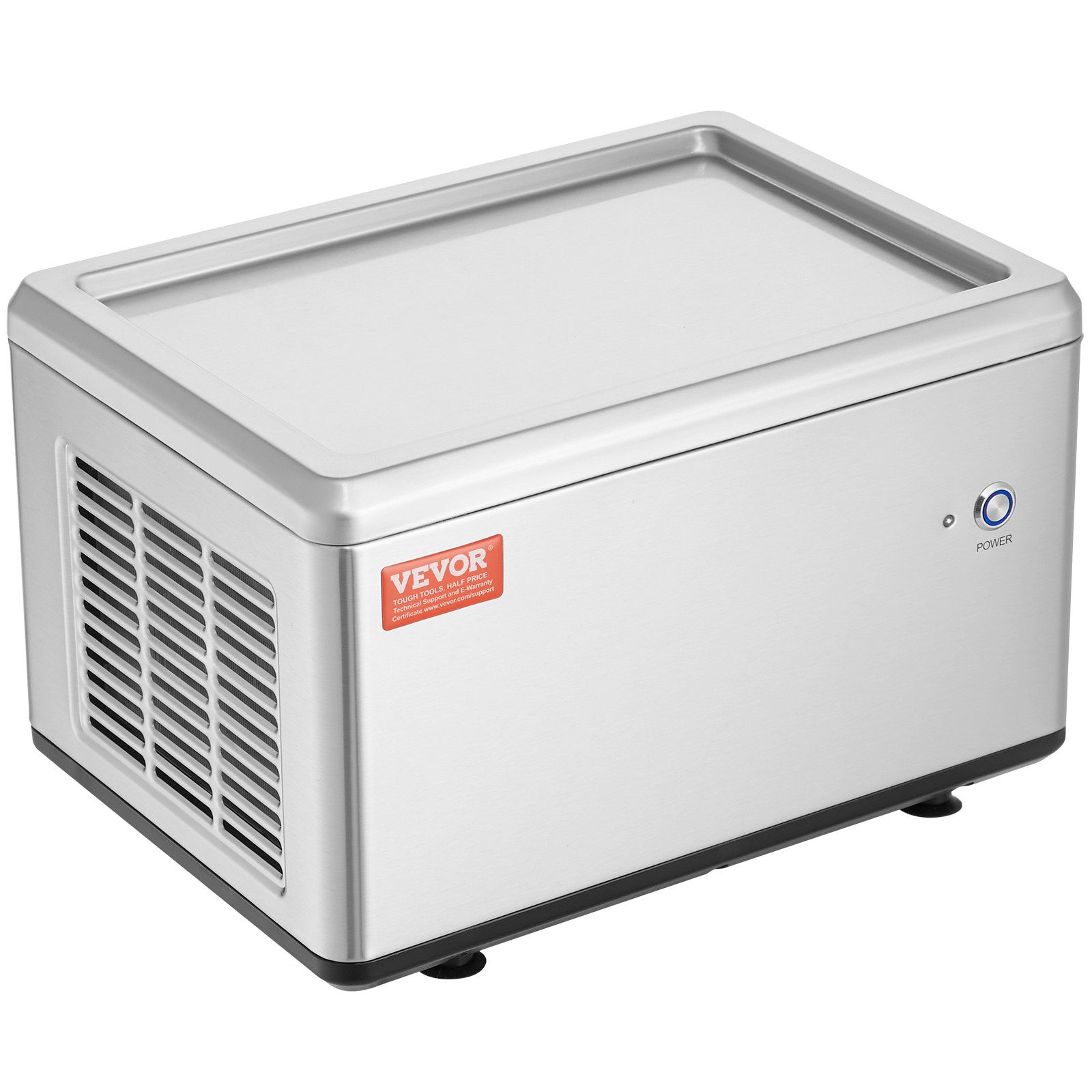 VEVOR Fried Ice Cream Roll Machine Rolled Ice Cream Maker 12.6 x 8.5 inch Pan