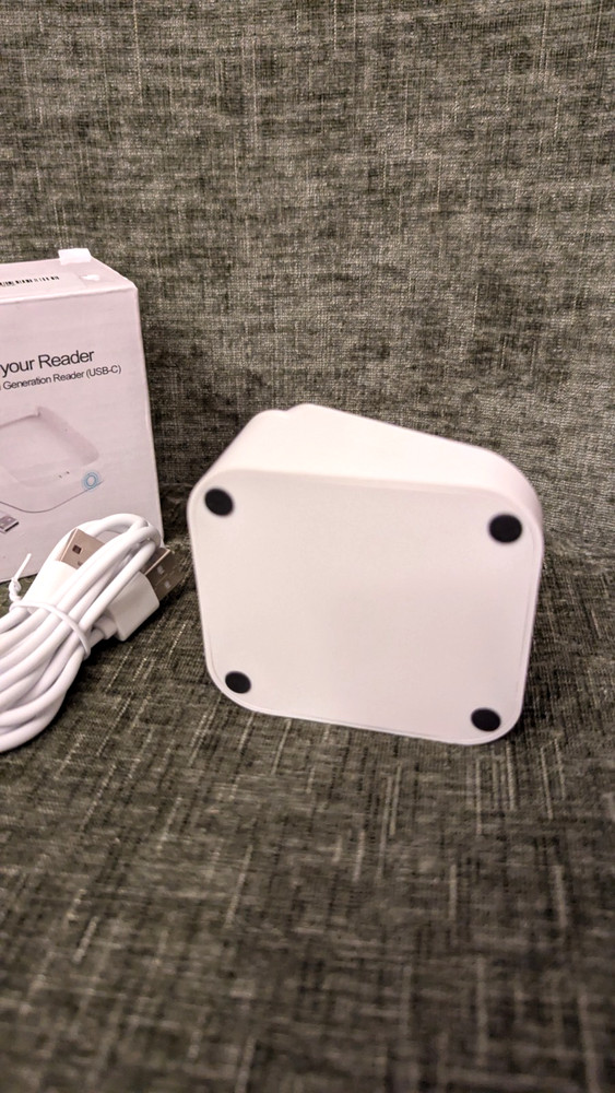 Dock Compatible with Square Reader 2nd Generation, USB Docking Station, White