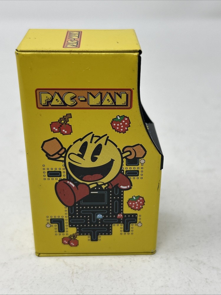 PAC-MAN MINI ARCADE MACHINE METAL CANDY TIN