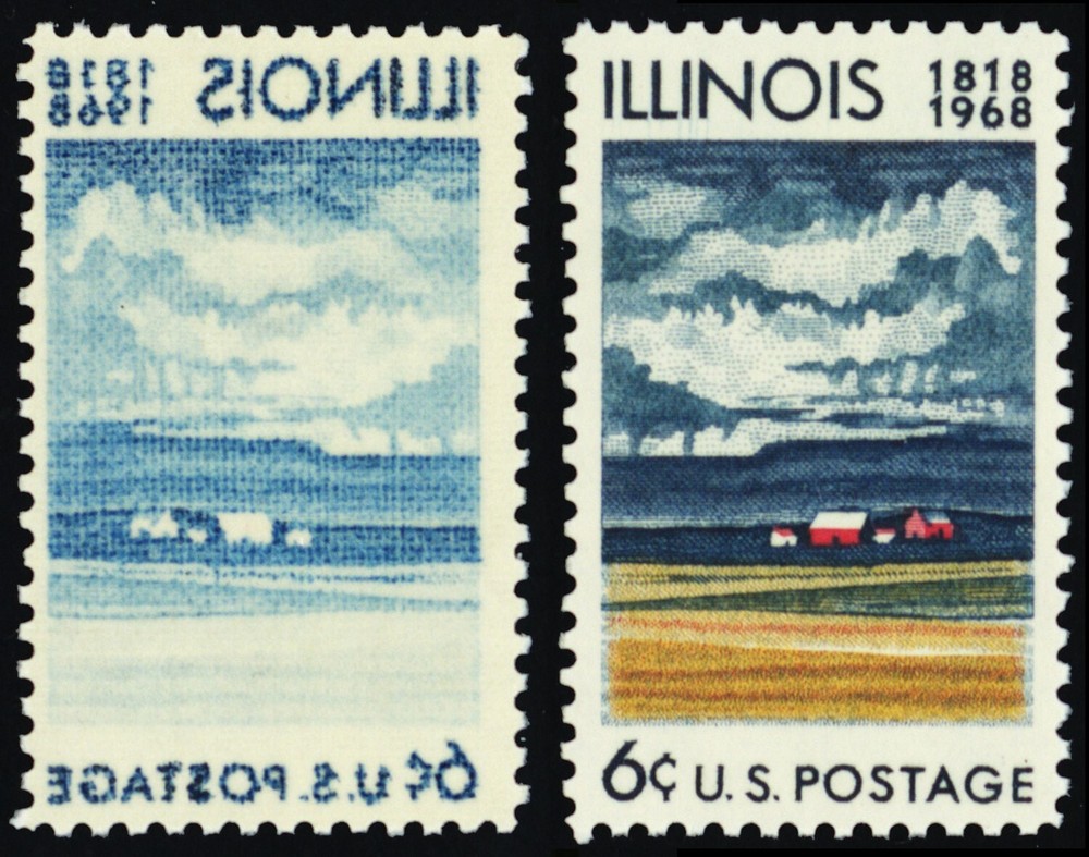 1339, Mint NH 6¢ - Reverse Offset Under Gum Error With Normal - Stuart Katz