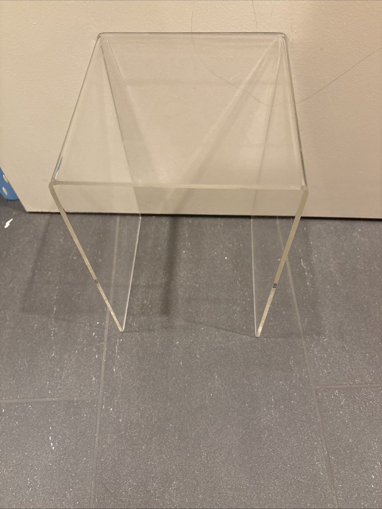 Acrylic Display Stand Base 13inch Clear Square Riser, 9x2"