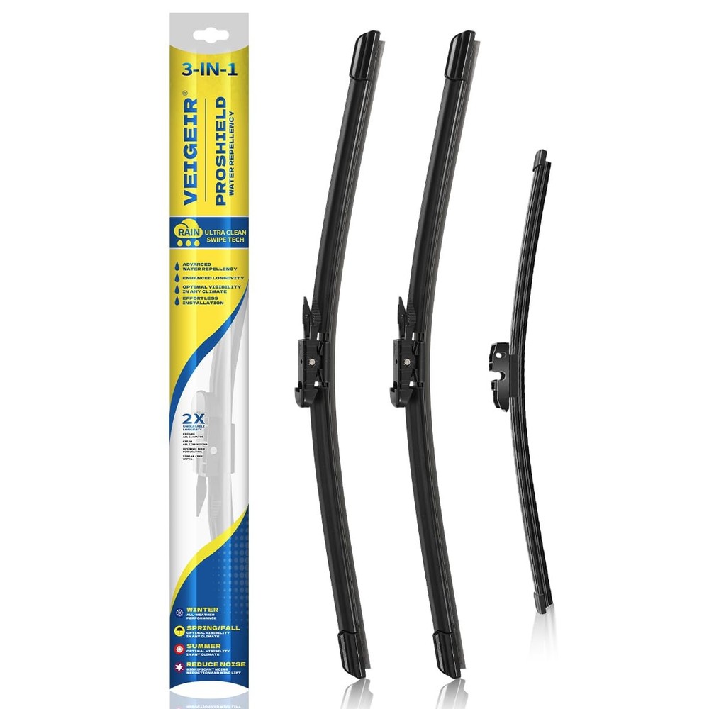 3 Pack Windshield Wiper Blades Compatible with Ford Focus 2012-2018