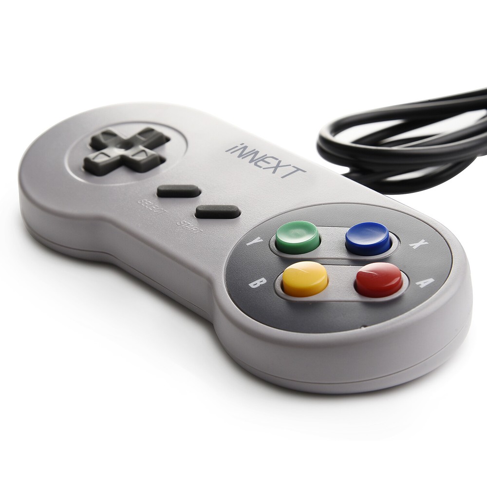 2 Pack iNNEXT SNES USB Super SNES Controller Gamepad for PC & MAC & Raspberry Pi