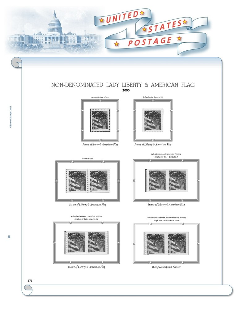 2005 U.S. Regular Issue Singles COMPLETE Supplement (White Ace Alternative)