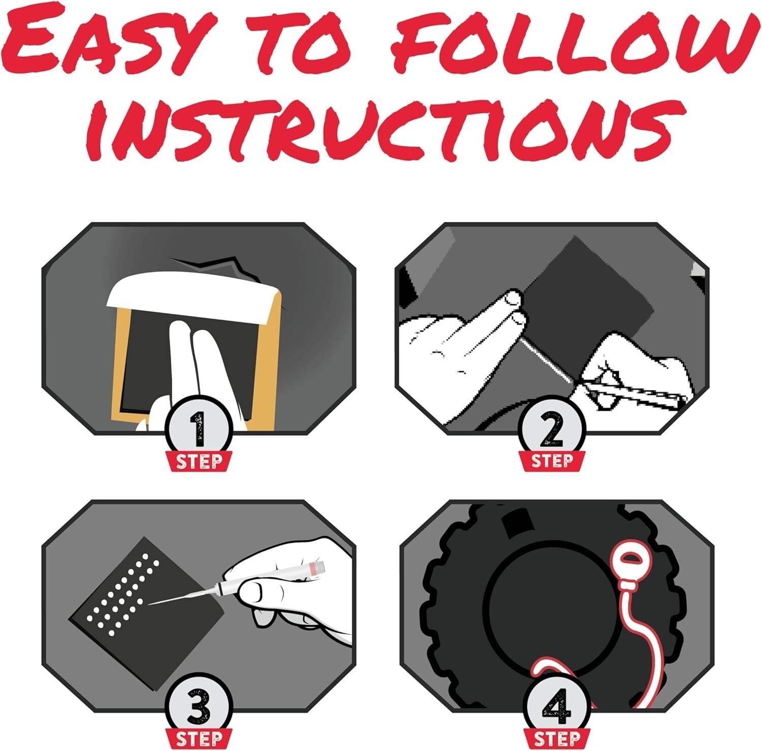 GlueTread SxS Pro Tire Repair Kit Ultimate Off-Road Tire Repair Kit Includes Sid