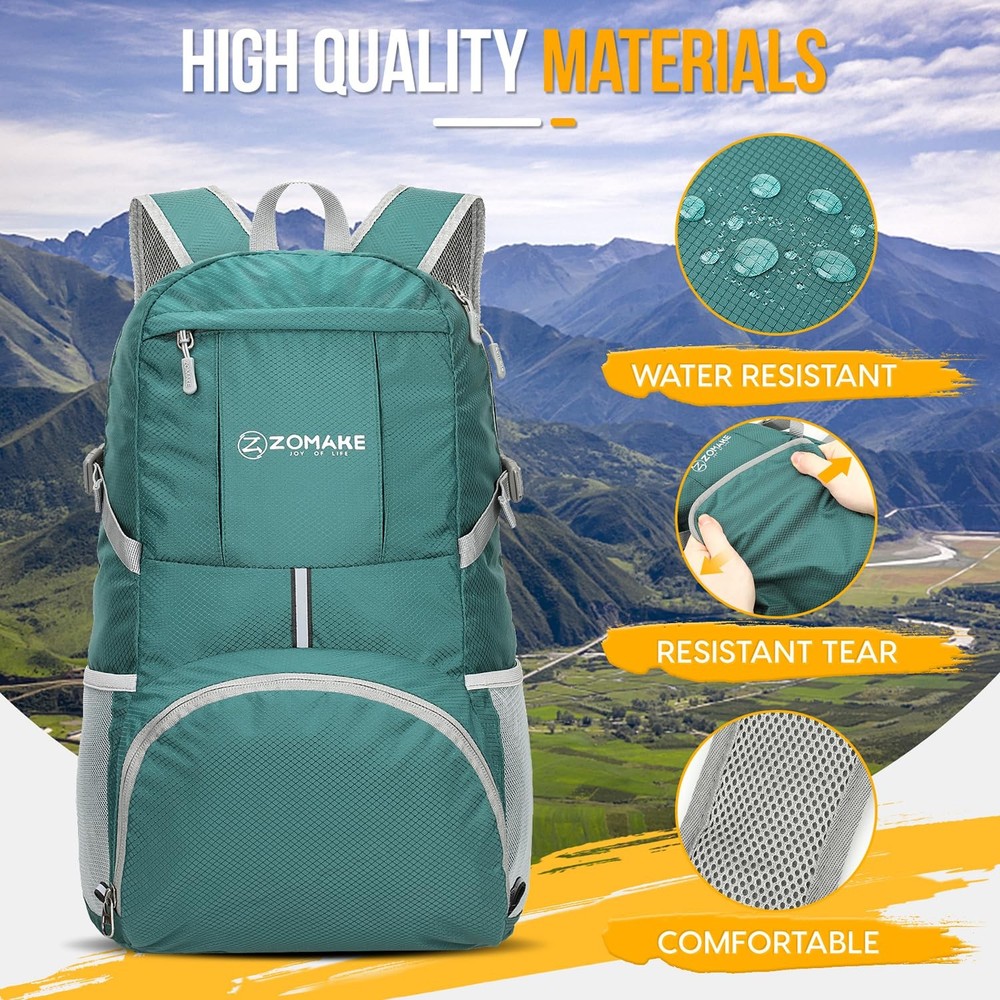 Lightweight Packable Backpack 35L, Light Foldable Backpacks Water Resistant C...
