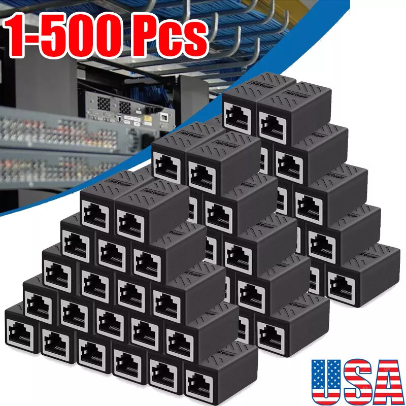 RJ45 Inline Coupler Cat7 Cat6 Cat5e Cat5 Ethernet LAN Network Cable Adapter Lot