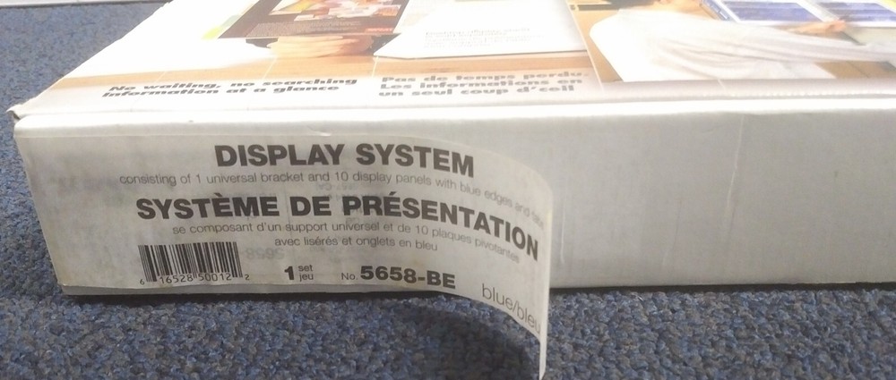 Vintage - Retro - DURABLE 5685-BE Display Panel System Wall Mounted