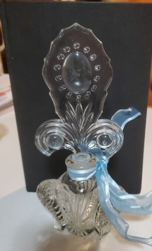 Vintage perfume bottle Large clear