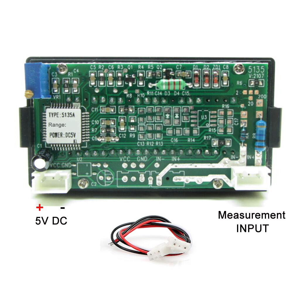 DC Volt AMP Meter Voltage Voltmeter Current Ammeter LED Digit Milli Micro uA mA