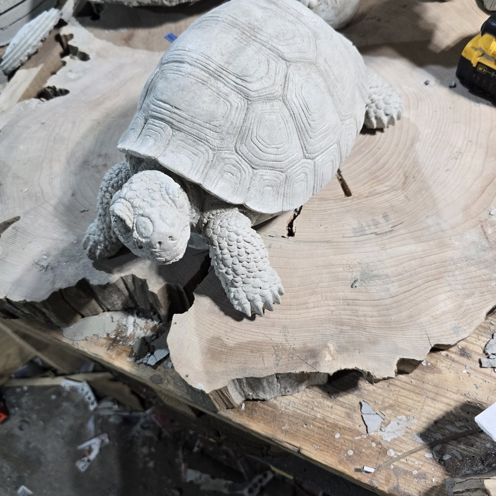 Handade Cement Turtle