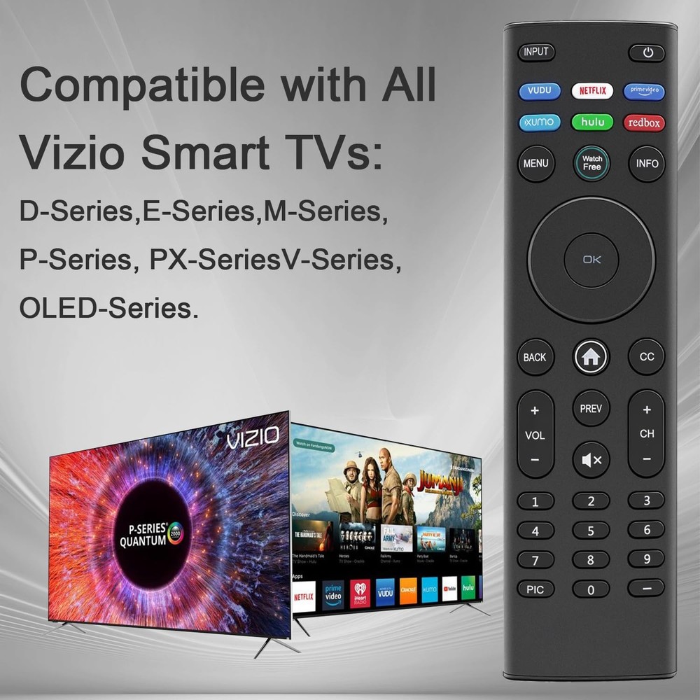 Universal Remote Replacement Control for Vizio TVs (Model Button xumo