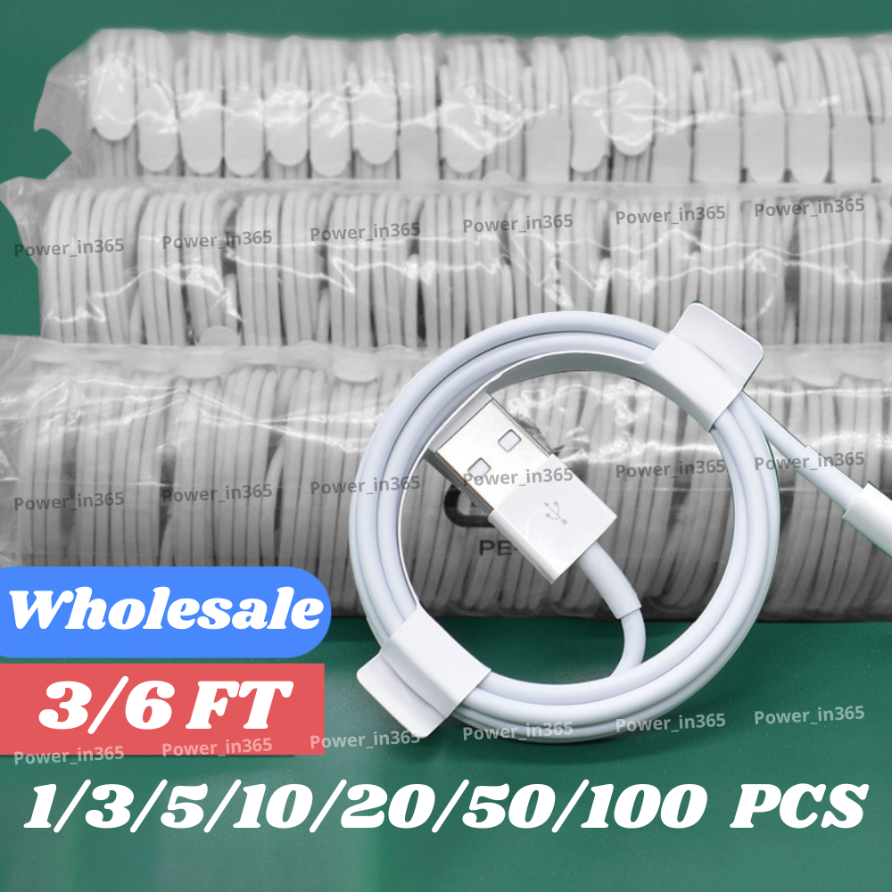 USB Charger Cable Cord For Apple iPhone 7 8 X XR 11 12 13 14 Pro Max Wholesale