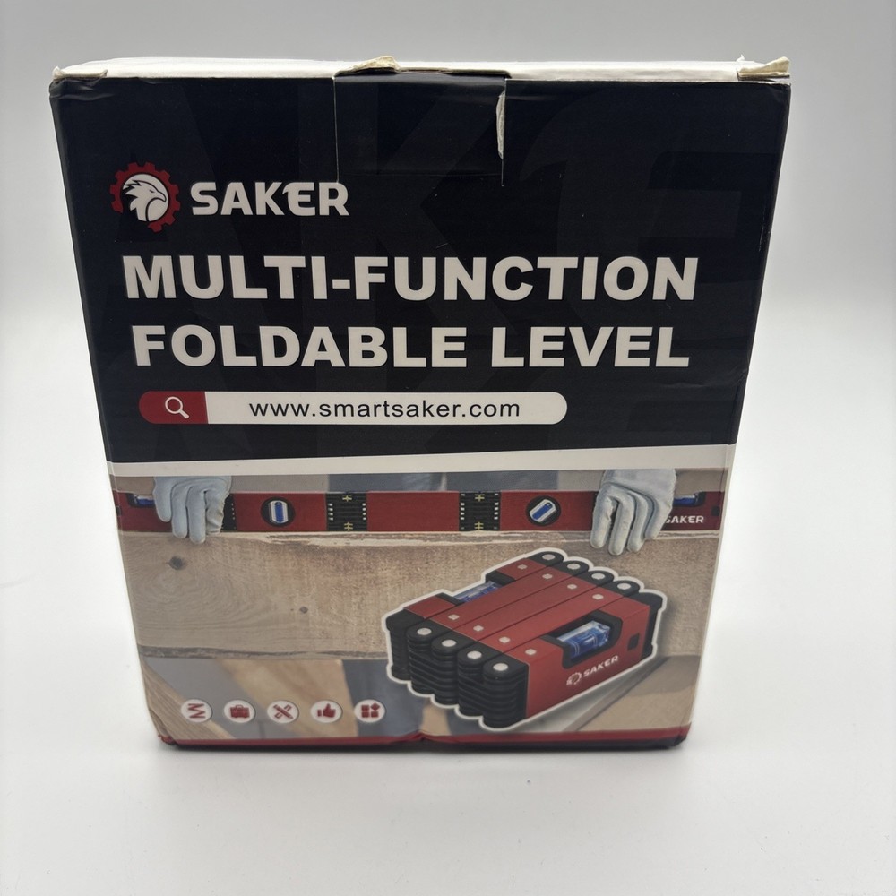 Saker 28" Foldable Level Tool, Multi-Angle Measuring & Precise Leveling Tool