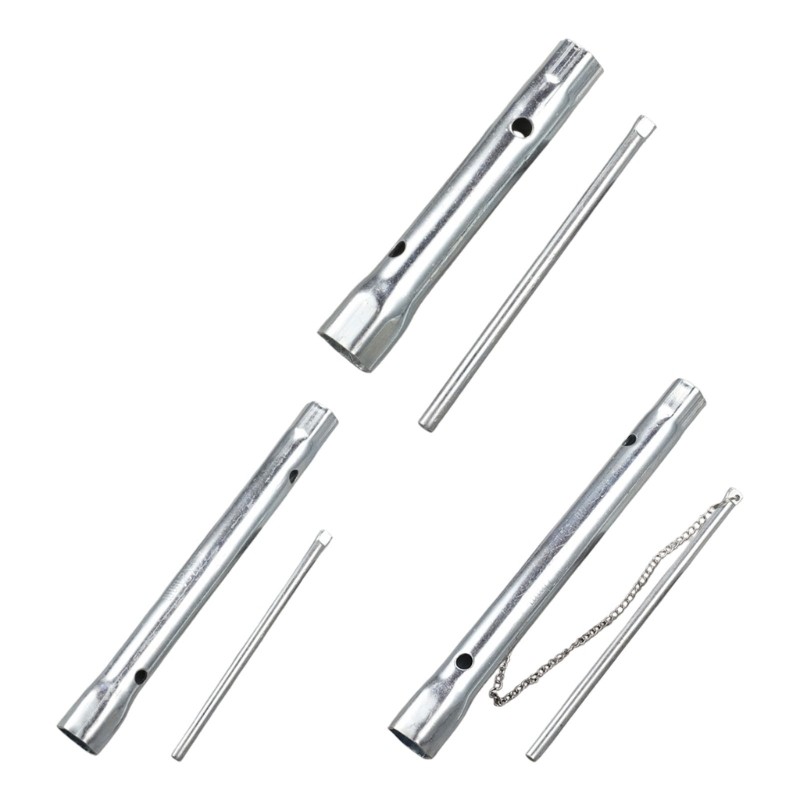 Socket Wrench Tool With Extra Holes For Narrow Engine Space