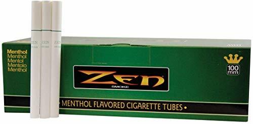 Zen Menthol 100mm Cigarette Tubes 200 Count Per Box [5-Boxes]
