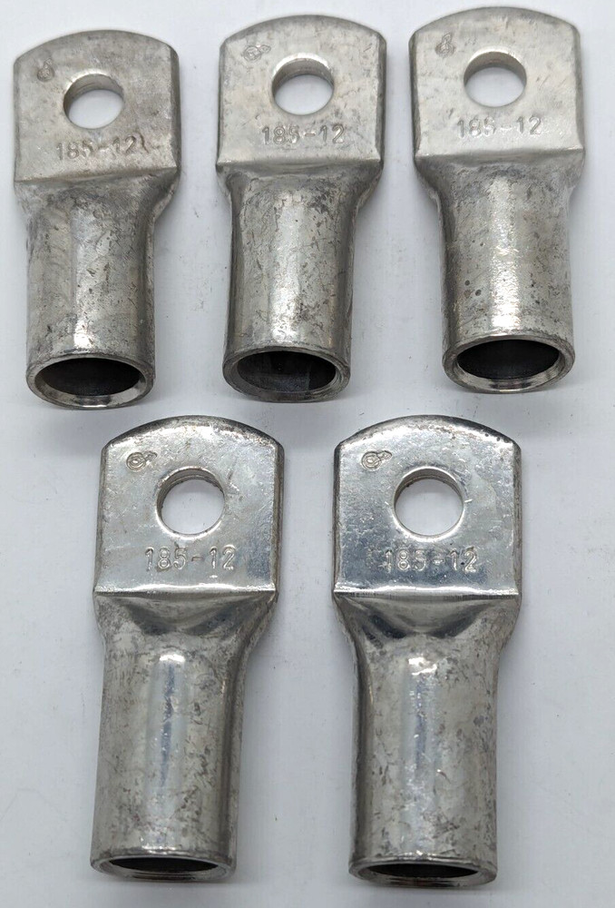 5 x tubular cable lug 185 - 12