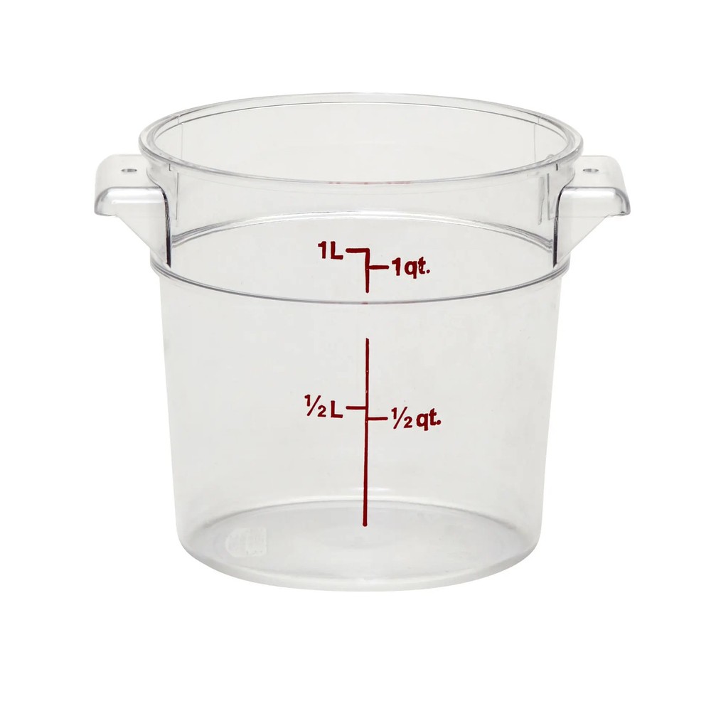 Cambro RFSCW1135 Round Storage Container Clear 1qt