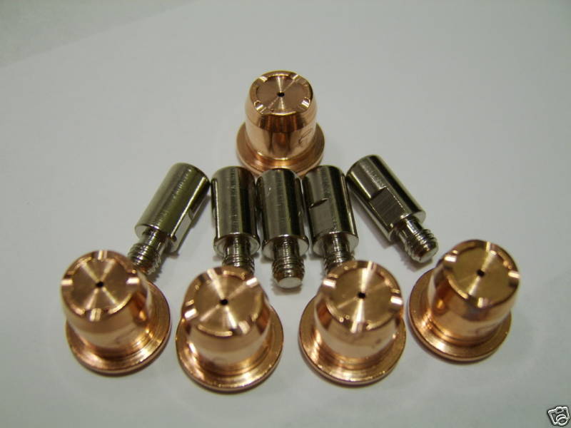 10PC 40 AMP PLASMA CUTTER DRAG TIP SET S45 STYLE TORCHES