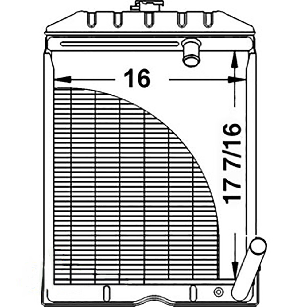 Radiator Fits Ford Tractor 800 801 JUBILEE 2000 4000 600 601 700 C5NN8005AB