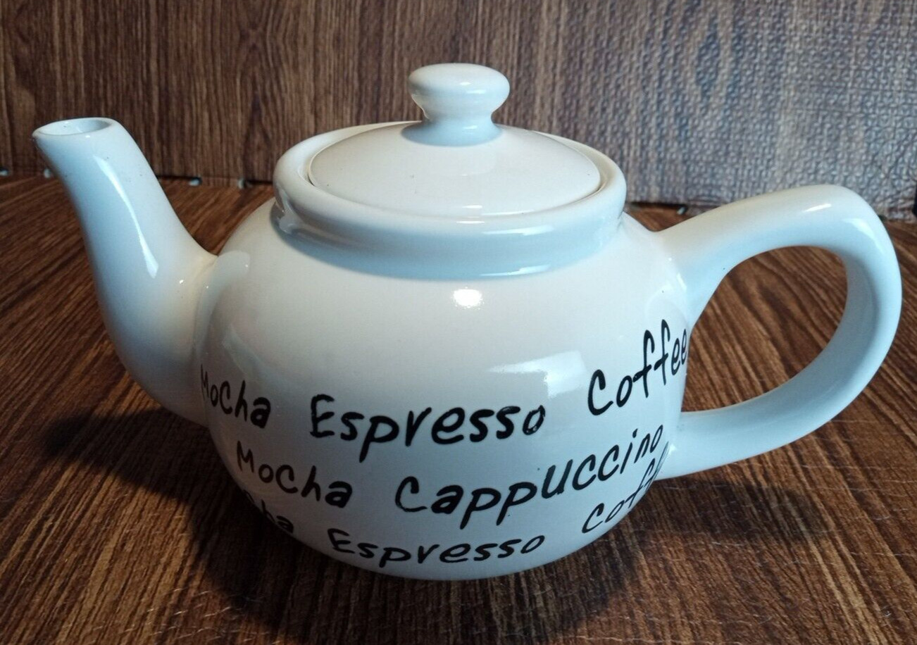 Gourmet Expressions Teapot Cream MOCHA ESPRESSO COFFEE/CAPPUCCINO