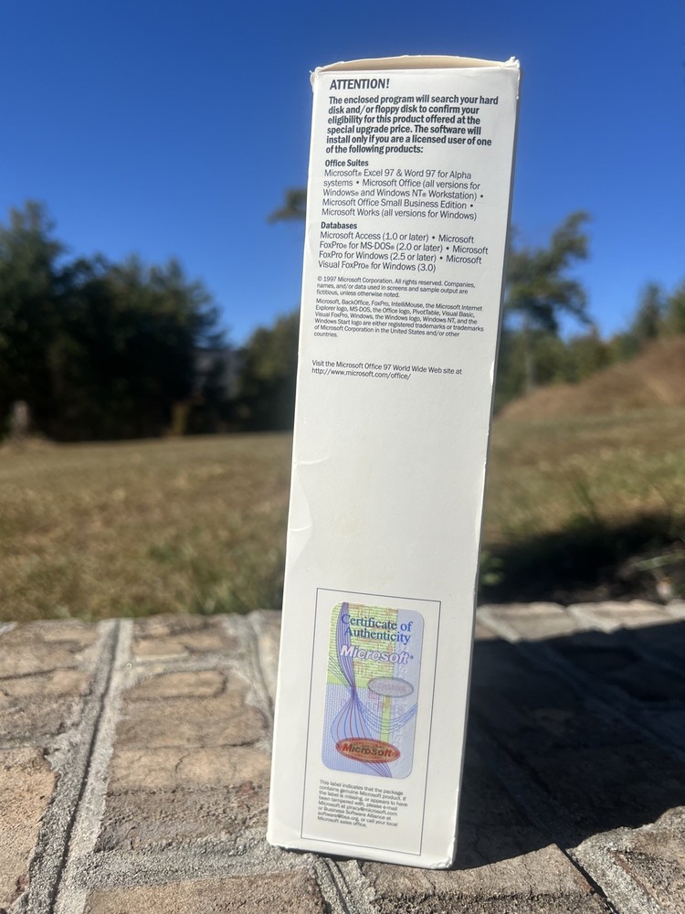 Microsoft Access 97 Upgrade Database Management System