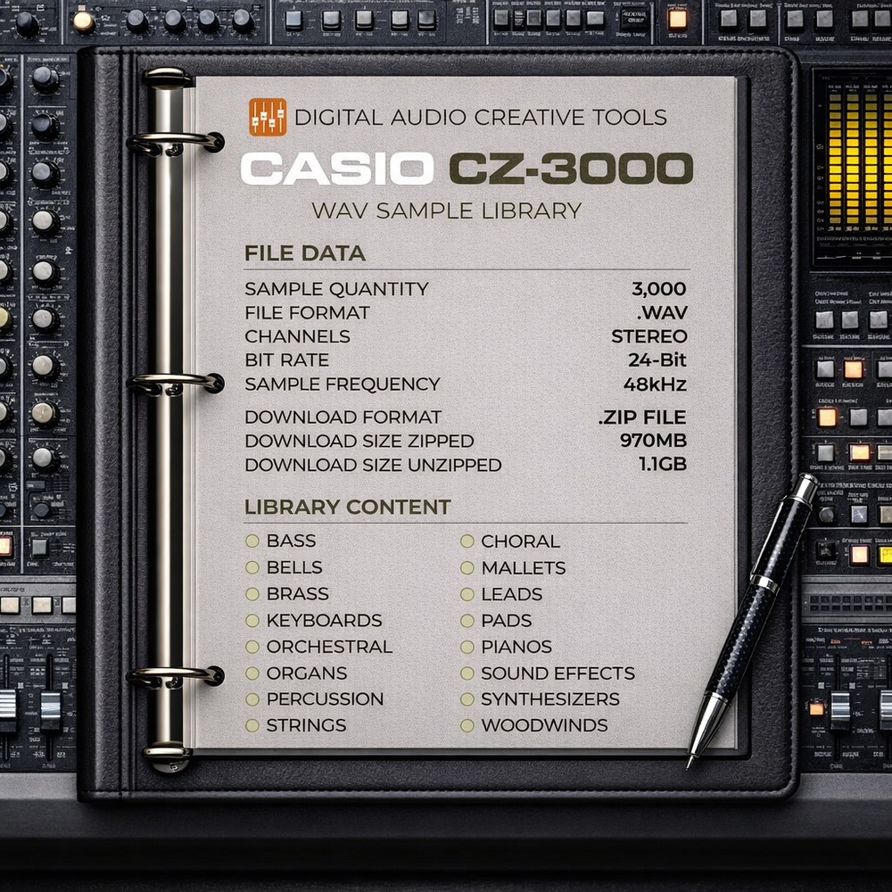 Casio CZ-3000 Synthesizer Sample Library