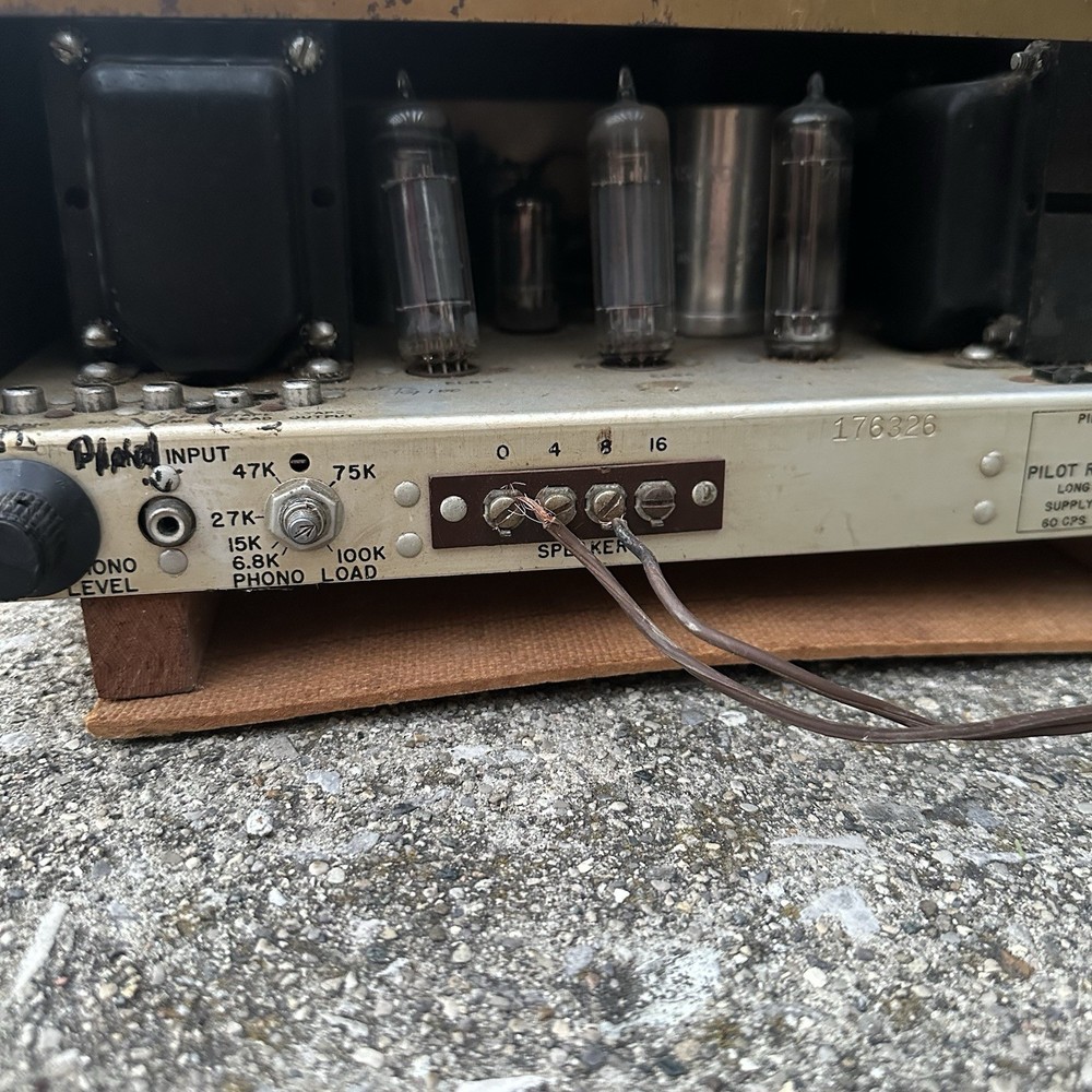 Pilot AA-903B tube amplifier, Pushpull EL84, ECC83