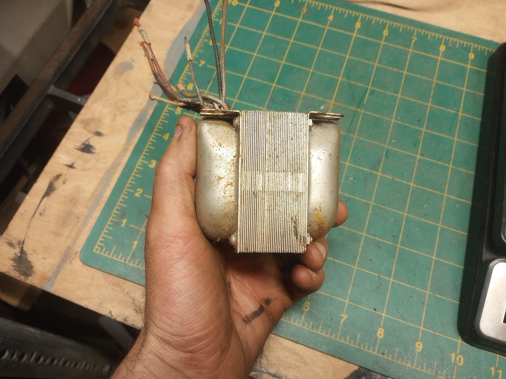 Old Silver Transformer For Old Radio