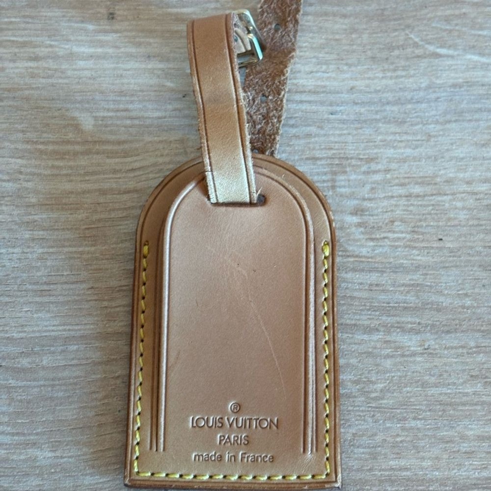 Authentic Louis Vuitton id tag