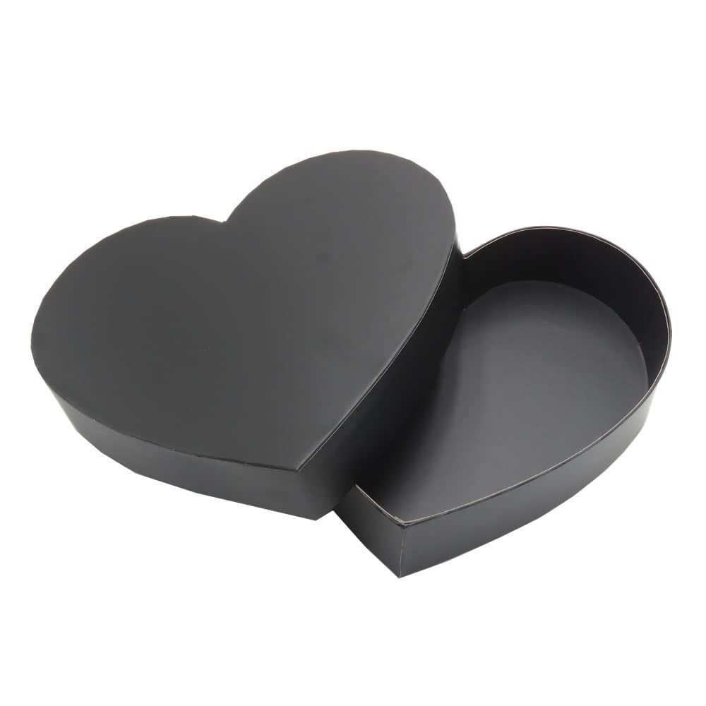 Empty Heart Shaped Gift Box Strawberry Packaging (Black)