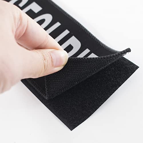 Reflective Security Patches with Hook and Loop Back Panel Removable Security