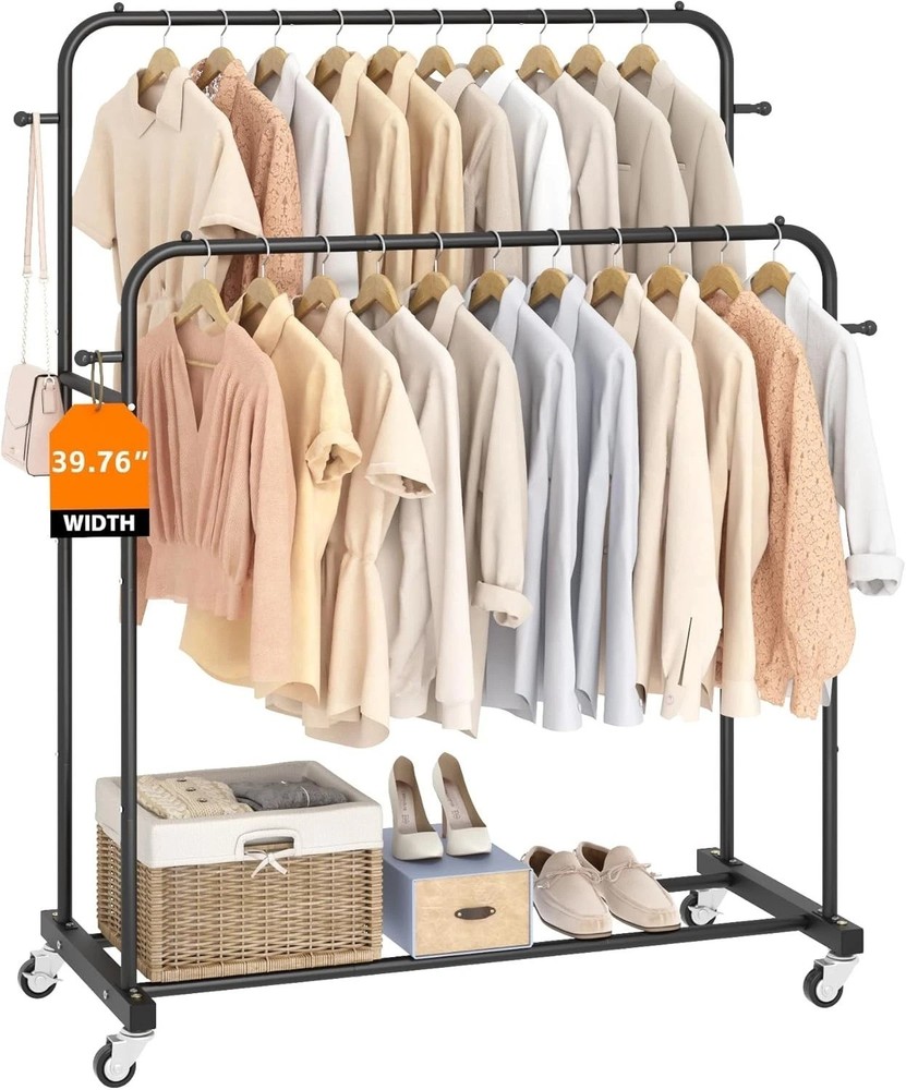 Multi-functional Clothing Rack with Hooks