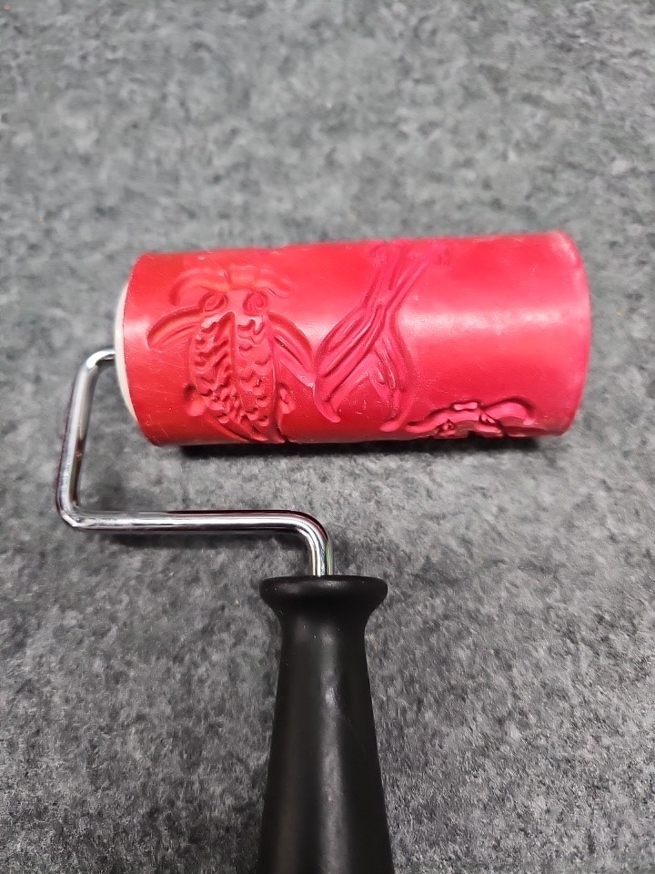 Decorative Paint Roller Pattern Embossed Texture Painting Tools for Wall Rubber